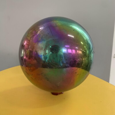 #ad 4850g Natural Crystal Colourful Plated Quartz Sphere Ball Healing Reiki Energy $322.00