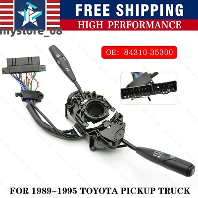#ad For 1989 1995 Toyota Pickup Truck Headlight Turn Signal Wiper Switch 84310 35300 $29.99