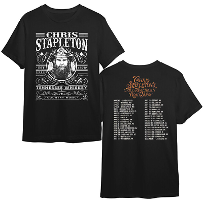 #ad Chris Stapleton All American Road Show Tour 2024 T Shirt Chris Stapleton Gifts $18.99