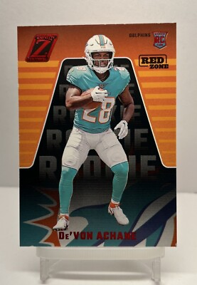 #ad 2023 Zenith Football Devon Achane Rookie Card #132 Miami Dolphins Red Zone SP 🤩 $4.50