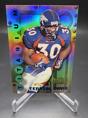 #ad 1998 Skybox Metal Titanium #3 Terrell Davis Denver Broncos 1:96 Packs $19.99