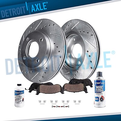 #ad 294mm Front Drilled Disc Rotors Ceramic Brake Pads for 2007 2015 Mini Cooper S $97.12