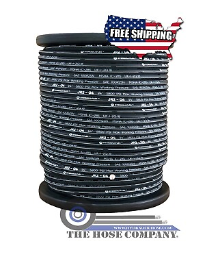 #ad **NEW** Hydraulic Hose R2 04 1 4quot; SAE 100R2AT 2 Wire 328ft ** Free Shipping ** $499.99