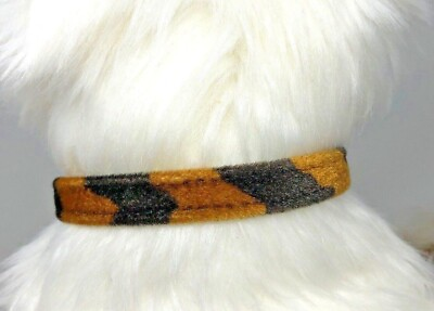 #ad Mirage Dog Collar Tiger Print Fits Neck 10 12quot; 1 2 wide Made In USA $6.00