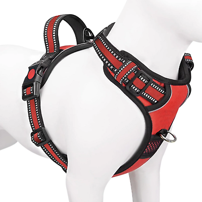 #ad #ad No Pull Adjustable Control Dog Pet Reflective Large Choke Free Dogs Harness $29.95