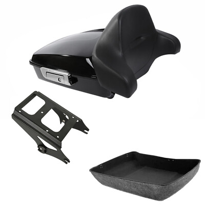 #ad Chopped Trunk Backrest Mount Fit For Harley Tour Pak Pack Road King Glide 09 13 $274.80