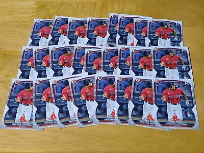 #ad #ad Kristian Campbell 2023 1st Bowman Draft Rookie RC Red Sox Lot Of 25 $8.04