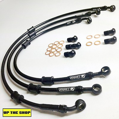 #ad YAMAHA FZS1000 FAZER 2001 05 VENHILL s steel braided brake lines hoses Front GBP 93.99
