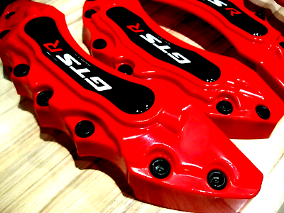 #ad 4PCS Red Disc Brake Caliper Covers Front Rear SS Kit SET for Tuning Tools Sport $59.50