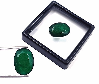 #ad Gorgeous Piece Oval Shape Pair 18.65 Ct Natural Green Emerald Loose Gemstone kk $1.09