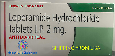 500 Tab Anti Diarrheal 2mg Tablets Free Ship Exp JUN 2025 USA SHIPPING $19.48