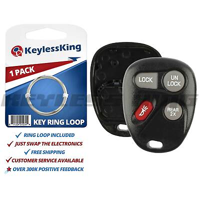 #ad New Replacement Keyless Remote Shell Pad Case Fix Repair Key Fob Clicker Button $5.95