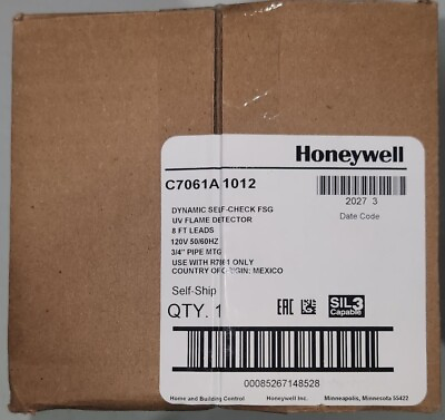 #ad Honeywell C7061A1012 UV Flame Detector New In Box $740.00