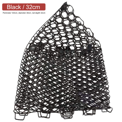 #ad Replacement Landing Dip Net Collapsible Fishing Nets Mesh Fish Catch Trap Rubber $13.24
