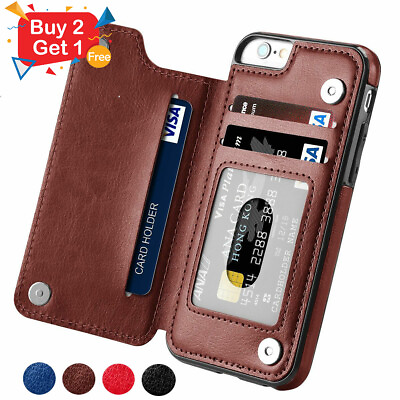#ad Wallet Card Case Cover Leather Magnetic For iPhone 15 14 13 12 11 PRO MAX X XR 8 $2.72
