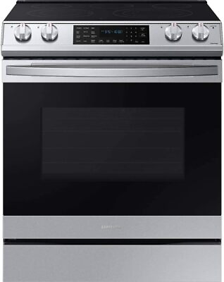 #ad Samsung 6.3 cu. ft. Slide in Electric Range with Air Fry Wi Fi $1453.81