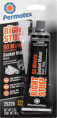 #ad 25228 The Right Stuff 90 Minute Black Gasket Maker 3 oz 1 Count Pack of 1 $14.15