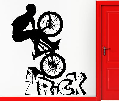 #ad Wall Stickers Vinyl Decal BMX Biker Bike Extreme Sport Bicycle Decor z2370 $29.99