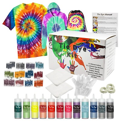#ad #ad Tie Dye Kit 12 Colors Large Bottles and Extra Refills Included $16.00