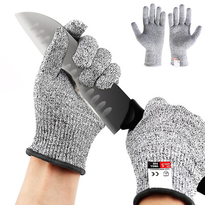 #ad Cut Resistant Gloves Food Grade Level 5 Protection Safety Kitchen Cuts Gloves $8.69
