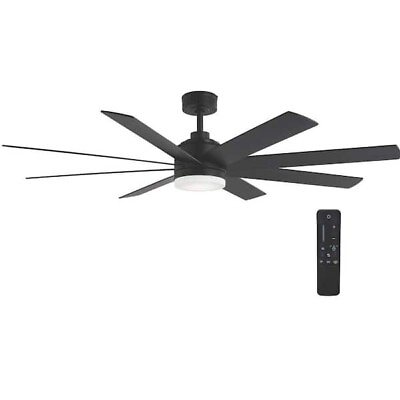 #ad PARTS ONLY Celene 62 In. LED Matte Black Ceiling Fan Replacement Parts $29.99