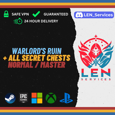 #ad Warlord#x27;s Ruin Normal Master All Secret Chests All Platforms $9.99