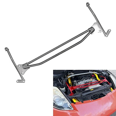 #ad Reinforced Front Upper Nismo Style Strut H Brace Bar For 03 09 Nissan 350Z Z33 $149.95