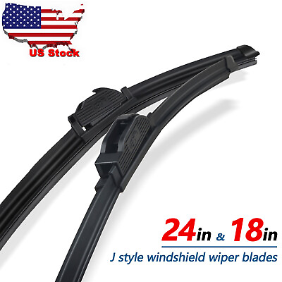 #ad All Season Wiper Blades size 24quot; amp; 18quot; Windshield Front Right amp; Left Set of 2 $6.98
