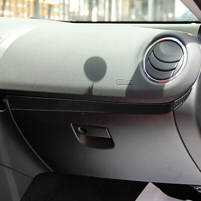 #ad Soft Carbon Fiber amp; Rubber Car Copilot Storage Box Cover For Mazda RX 8 04 08 $17.98