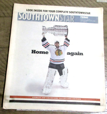 #ad 2010 Chicago Blackhawks Stanley Cup Champs Southtown Star Newspaper Complete $29.99