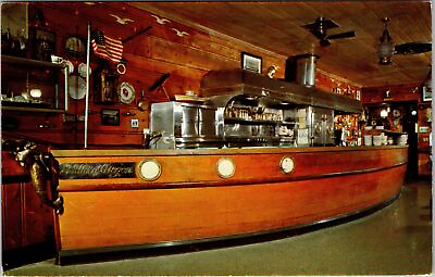 #ad Portland OR Oregon Shellfish Restaurant Inside Vintage Postcard $7.99