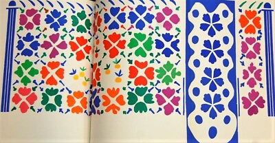 #ad Decoration Fruits Henri Matisse Double Page w Creasing Unsigned Lithograph COA $925.00