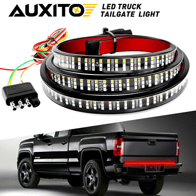 #ad 60inch Car Strip Truck LED Tailgate Light Bar Reverse Brake Tail Signal Light $21.99