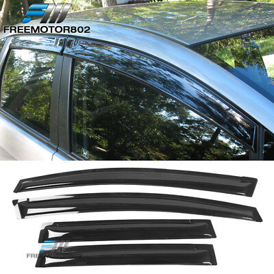 #ad Fit 09 14 Honda Fit Hatchback Slim Style Window Visor Rain Sun Guard Deflector $25.98
