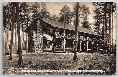 #ad Postcard Park House Itasca State Park Park Rapids Minnesota Posted 1913 $8.50