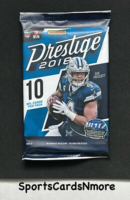 #ad 2018 Prestige Football Card Pack Factory Sealed Saquon Barkley Inside $17.98