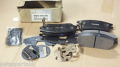 #ad Genuine Honda 86 92 Prelude front brake disc pads 45022 SF0 525 New A7 GBP 17.50