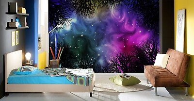 #ad 3D Fantasy Night Sky G3750 Wallpaper Wall Murals Removable Self adhesive Erin AU $374.99