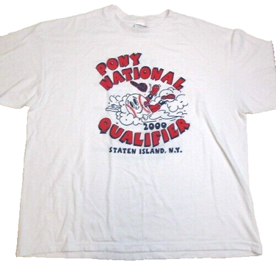 #ad VTG Softball Shirt Adult XL Pony National Staten Island NY Teams Y2K 2000 Mens $63.17