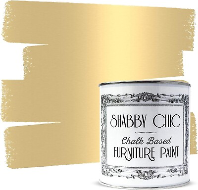 #ad Shabby Chic Chalked Furniture Paint: Metallic Finish 1 Liter Antique Gold $49.97