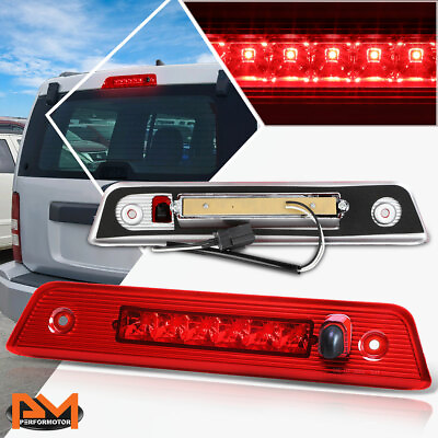 #ad For 08 12 Jeep Liberty Full LED Third 3RD Tail Brake Light Rear Stop Lamp Red $27.11