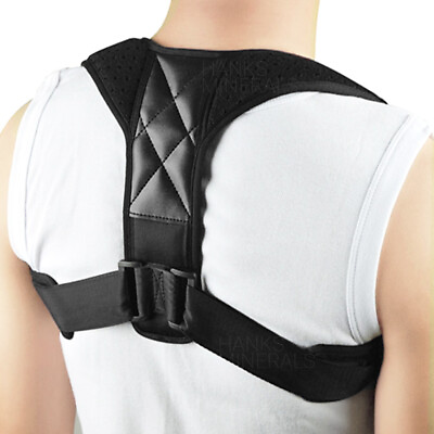 #ad Posture Corrector Adjustable Back Brace Shoulder Support Clavicle Belt Men Women $12.98