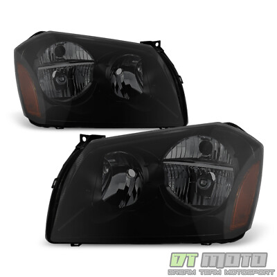 #ad Black Smoke 2005 2007 Dodge Magnum SE SRT SXT RT Headlights Headlamps LeftRight $139.99