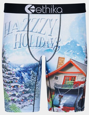 #ad ETHIKA STAPLE Hazzzy Holidays LONG BOXERS UNDERWEAR BRIEFS XL 36 38W Christmas $16.00