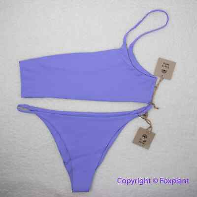 #ad #ad New Set Toast Signature One Shoulder Bikini Top String Bottom purple size XL $119.00