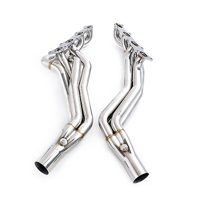 #ad FOR 2015 2023 MUSTANG GT 5.0L V8 STAINLESS STEEL EXHAUST POLISHED HEADER $399.00