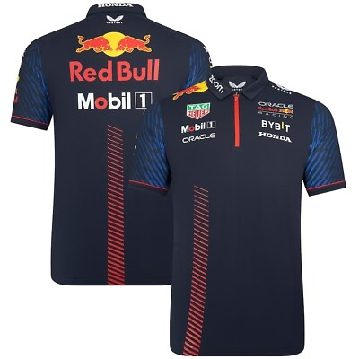 #ad Red Bull Racing F1 Navy Team Polo Shirt 2023 Size L $69.99