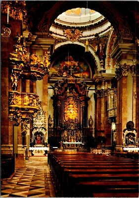 #ad Vintage Cathedral of St. James Interior Innsbruck Austria Postcard $9.00