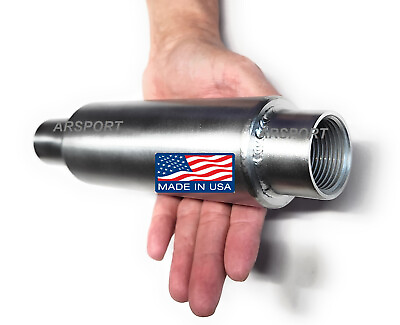 #ad 1quot; NPT female thread Muffler 304 Stainless Steel exhaust Flex tubig Compatible $48.50