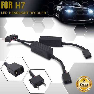 #ad #ad 2PCS H7 Canbus Error Free LED Headlight Anti Flicker Resistor Canceller Decoder $9.99